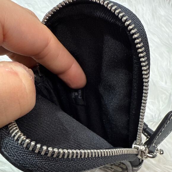y2k COACH Vintage Black Gray Signature Canvas Case Wristlet - Picture 6 of 6